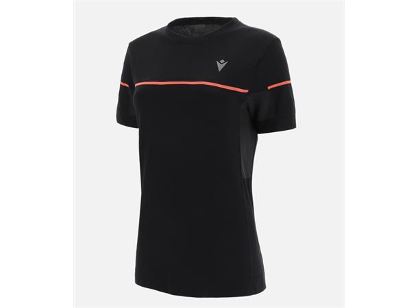 Run Kona Margot SS Woman BLK/NCOR XS Sømløs løpe t-skjorte til dame 