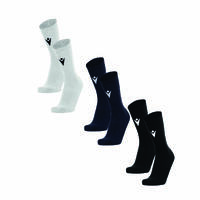 Macron Fixed sokker 2 pk BLK XS Sportssokker i bomullsmiks - Unisex